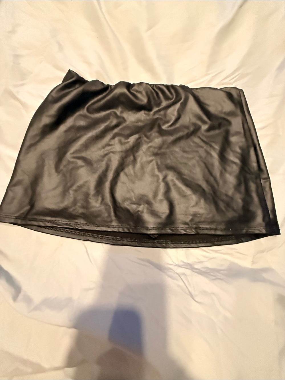 Windsor Black Faux Leather Mini Skirt